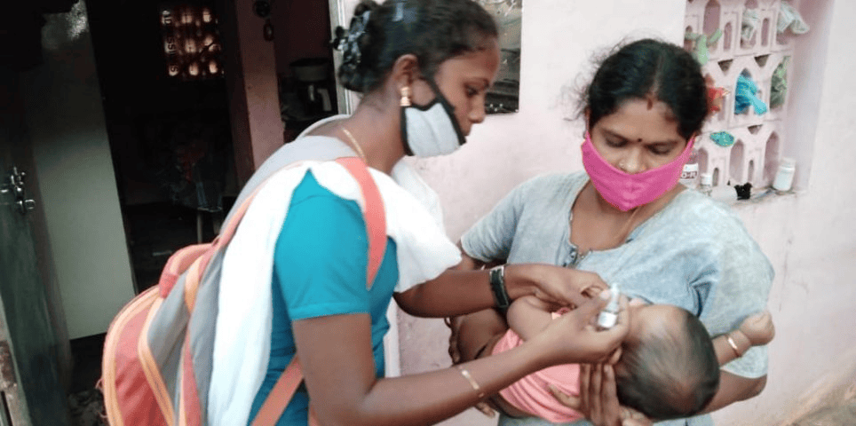Community nursing practical training session at Vinayaga Educational Institutions